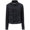 【本日5の付く日ポイント4倍 】 OFF WHITE オフホワイト ブラック Nero Off-white lived-in denim jacket ジャケット レディース 秋冬2023 OWYE012F23DEN001 【関税 送料無料】【ラッピング無料】 ik