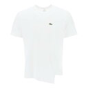 コム デ ギャルソン COMME DES GARCONS コム デ ギャルソン ホワイト Bianco Comme des garcons shirt x lacoste asymmetrical t-shirt Tシャツ メンズ 秋冬2023 FL T014 W23 【関税・送料無料】【ラッピング無料】 ik