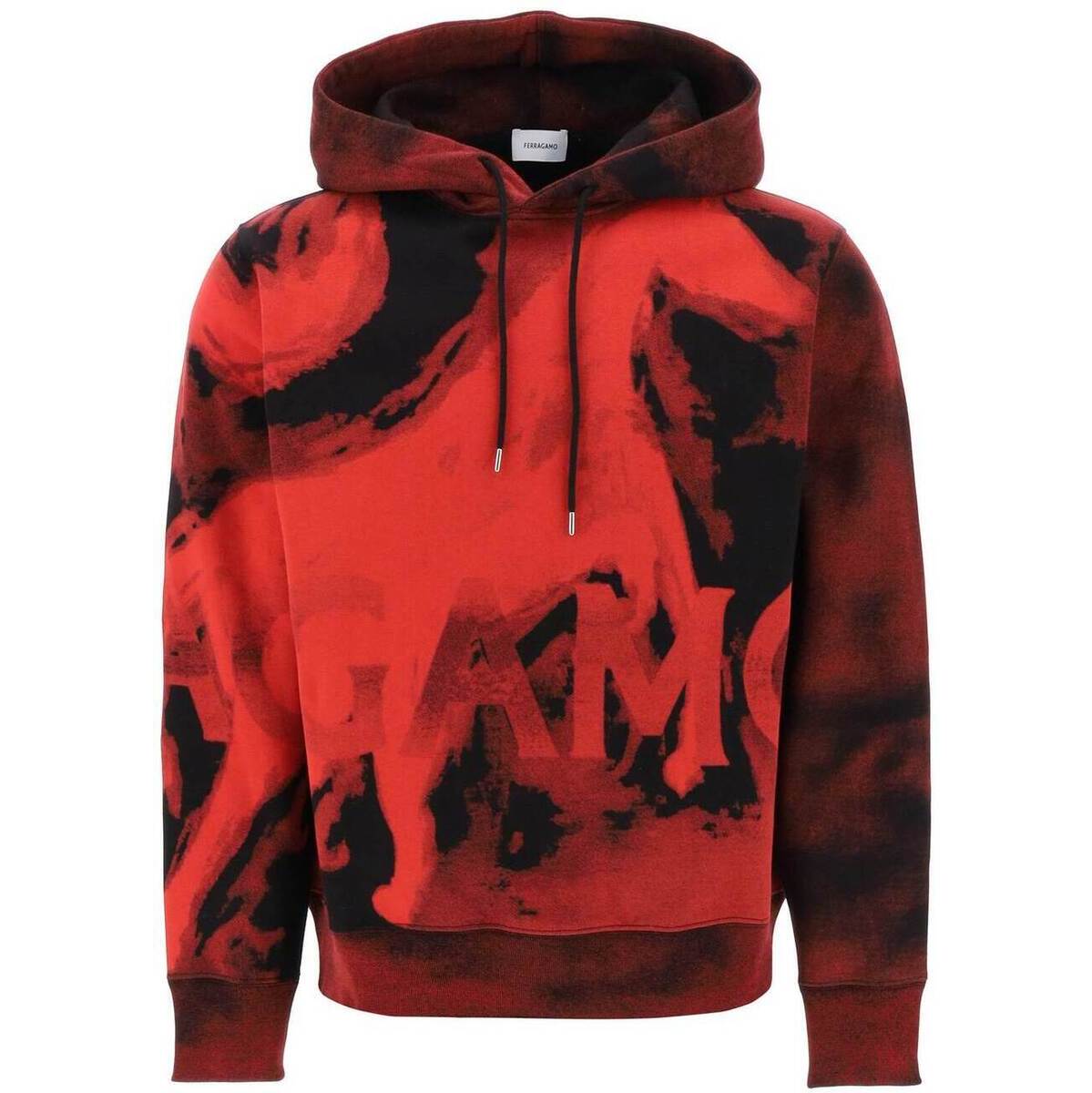 FERRAGAMO フェラガモ マルチカラー Colori misti Salvatore ferragamo mustang print hoodie トレーナー メンズ 秋冬2023 1221160765314 【関税・送料無料】【ラッピング無料】 ik