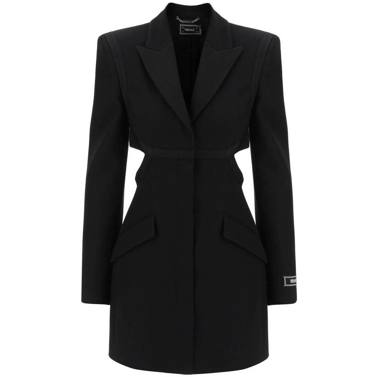 VERSACE 륵 ֥å Nero Versace blazer dress with cut-outs ɥ쥹 ǥ 2023 1011287 1A06750 ڴǡ̵ۡڥåԥ̵ ik