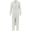 【15,000円以上ご購入で1,000円OFF！】 FENDI フェンディ ホワイト Bianco Fendi wool jumpsuit with pleated panels オールインワン レディース 秋冬2023 FDC839 AM3N 【関税・送料無料】【ラッピング無料】 ik