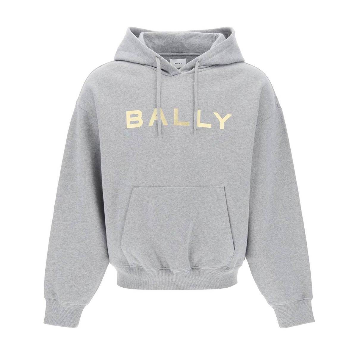 BALLY Х꡼ 졼 Grigio Bally metallic logo hoodie ȥ졼ʡ  2023 MJE04S ڴǡ̵ۡڥåԥ̵ ik