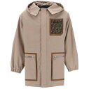 FENDI フェンディ ベージュ Beige Fendi cotton hooded parka トレーナー メンズ 秋冬2023 FF0771 APNG 【関税・送料無料】【ラッピング無料】 ik