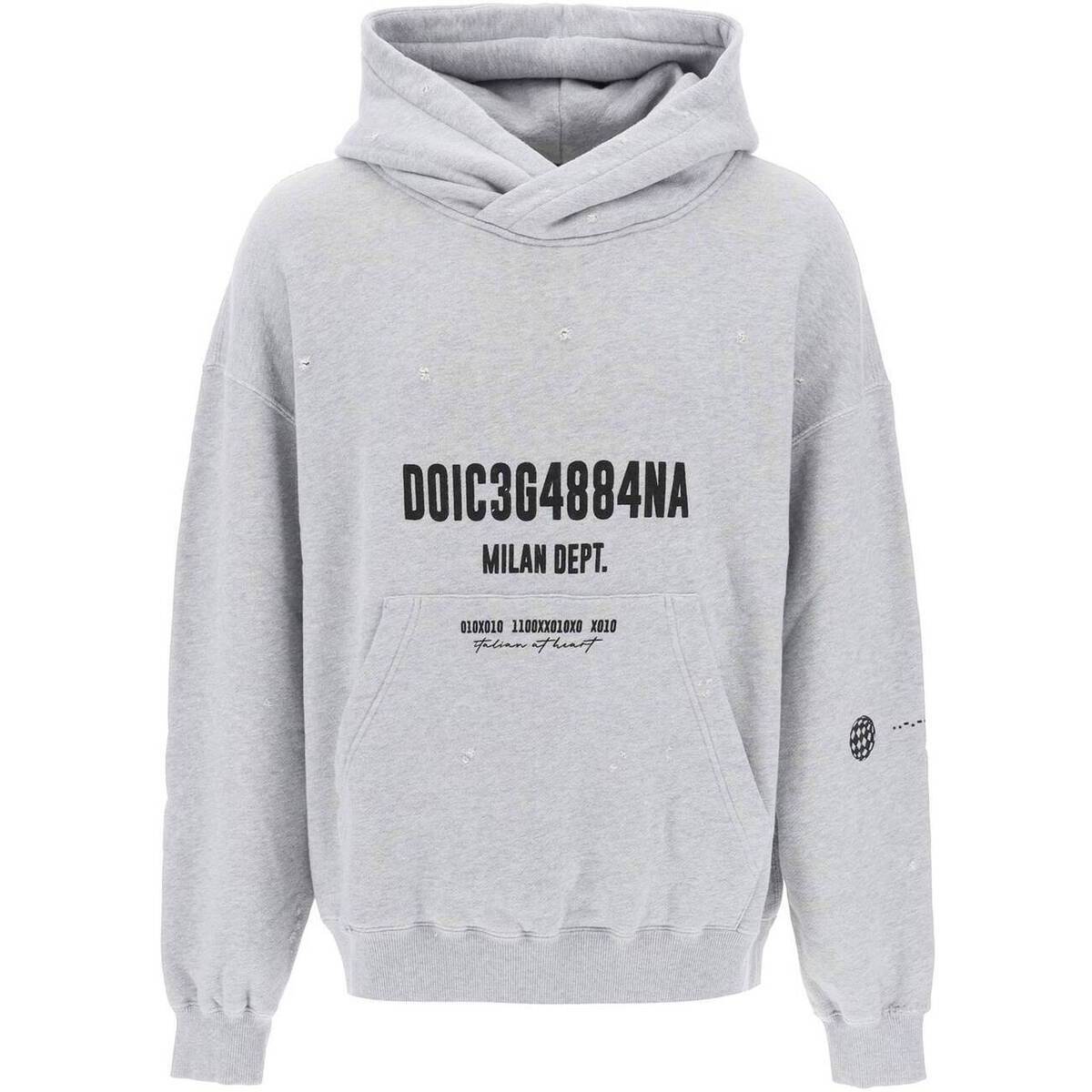 【土日限定クーポン配布中！】 DOLCE&GABBANA ドルチェ&ガッバーナ グレー Grigio トレーナー メンズ 秋冬2023 G9AKPT G7KX8 【関税・送料無料】【ラッピング無料】 ik