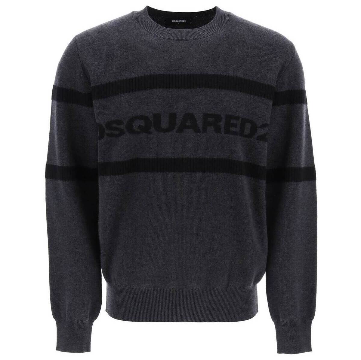 DSQUARED2 ディースクエアード マルチカラー Colori misti Dsquared2 jacquard logo lettering sweater トレーナー メンズ 秋冬2023 S71HA1238 S18102 【関税・送料無料】【ラッピング無料】 ik