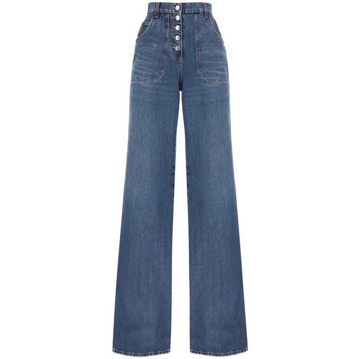 ETRO エトロ ブルー Celeste Etro jeans with back foliage motif デニム レディース 秋冬2023 11823 9572 【関税・送料無料】【ラッピング無料】 ik