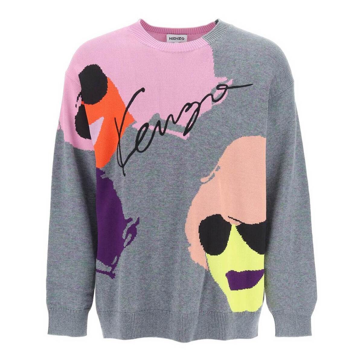 【楽天スーパーSALE対象商品】【3000円OFF!!】 KENZO ケンゾー Colori misti Kenzo kenzo tribute oversized sweater トレーナー メンズ 春夏2022 FC55PU6583CF ik