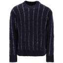 サカイ 【10周年記念クーポン！P4倍！】 SACAI サカイ ブルー Blu Sacai wool & alpaca pullover トレーナー メンズ 秋冬2023 23 03202M 【関税・送料無料】【ラッピング無料】 ik