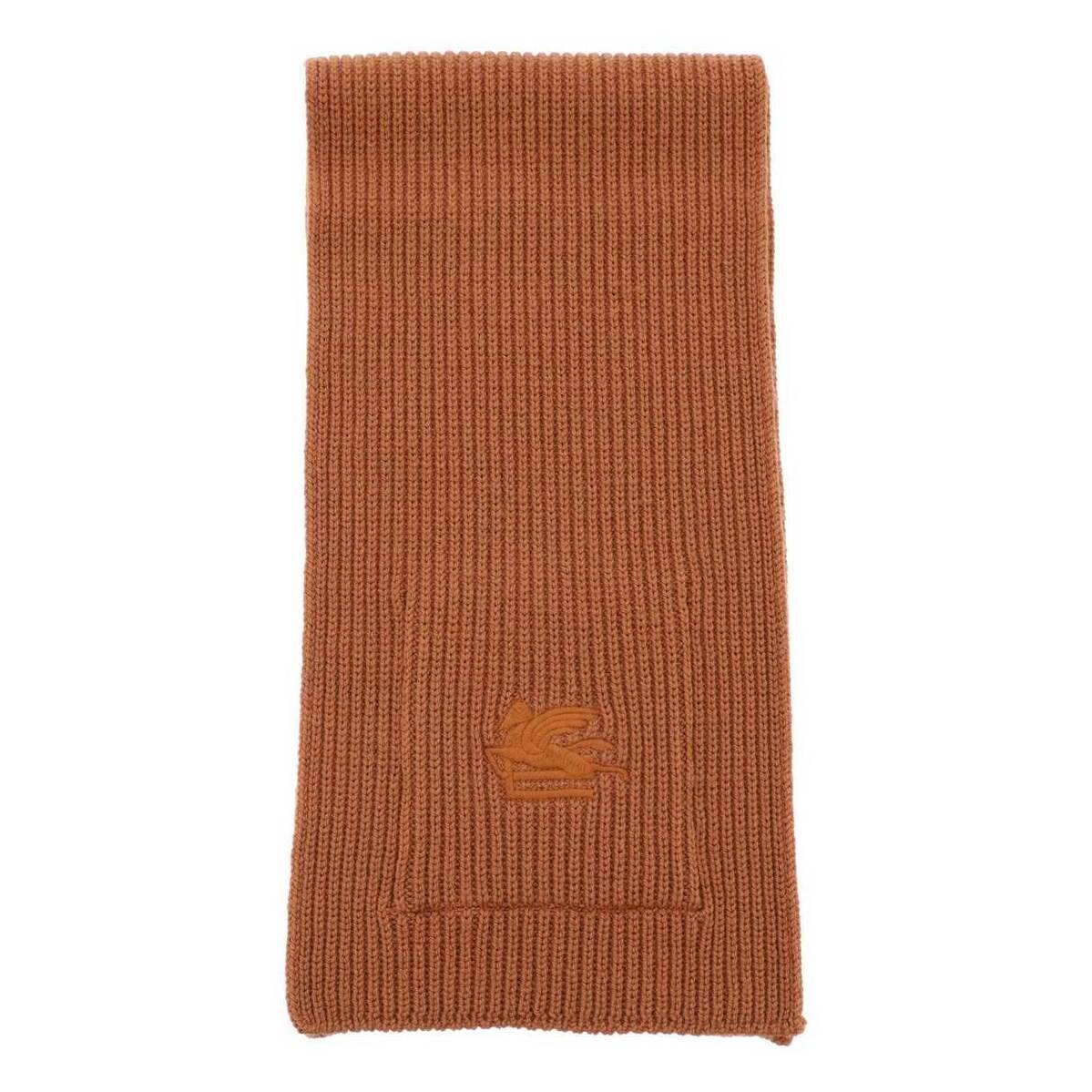 ETRO エトロ ブラウン Marrone Etro ribbed wool scarf 帽子 レディース 秋冬2023 1D000 9246 【関税・送料無料】【ラッピング無料】 ik