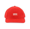 ディーゼル 【15,000円以上1,000円OFF!!】 DIESEL ディーゼル レッド Rosso Diesel corry-jacq-wash baseball cap 帽子 メンズ 秋冬2023 A11360 0BLAA 【関税・送料無料】【ラッピング無料】 ik