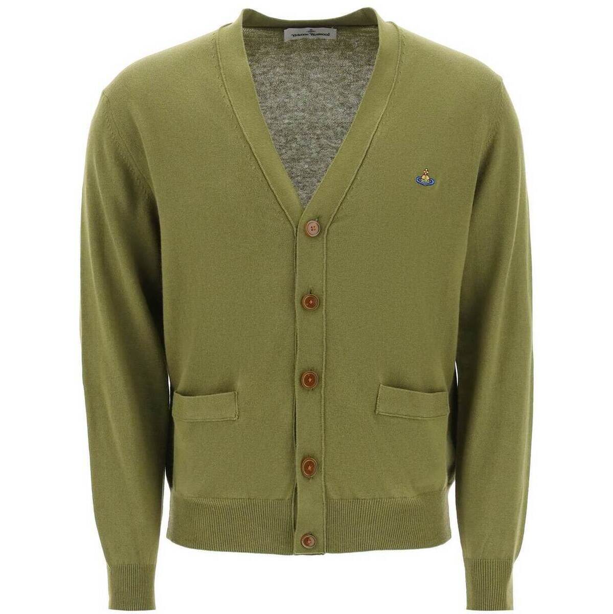 ヴィヴィアン・ウエストウッド VIVIENNE WESTWOOD ヴィヴィアンウエストウッド グリーン Verde Vivienne westwood cardigan with orb embroidery ニットウェア メンズ 秋冬2023 2701000PY0010 【関税・送料無料】【ラッピング無料】 ik