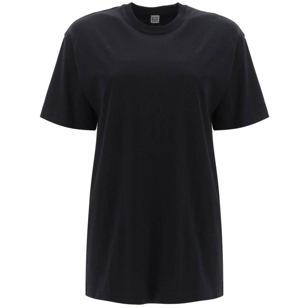 TOTEME トーテム ブラック Nero Toteme relaxed fit straight t-shirt Tシャツ レディース 春夏2024 232 5043 786 【関税・送料無料】【ラッピング無料】 ikのサムネイル