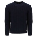 【15,000円以上ご購入で1,000円OFF！】 FENDI フェンディ ブルー Blu Fendi ff stripe wool sweater トレーナー メンズ 秋冬2023 FZX062 AQL1 【関税 送料無料】【ラッピング無料】 ik