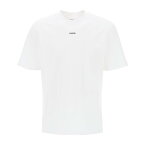 HUGO ヒューゴ ホワイト Bianco Hugo dapolino crew-neck t-shirt Tシャツ メンズ 春夏2024 50488330 【関税・送料無料】【ラッピング無料】 ik