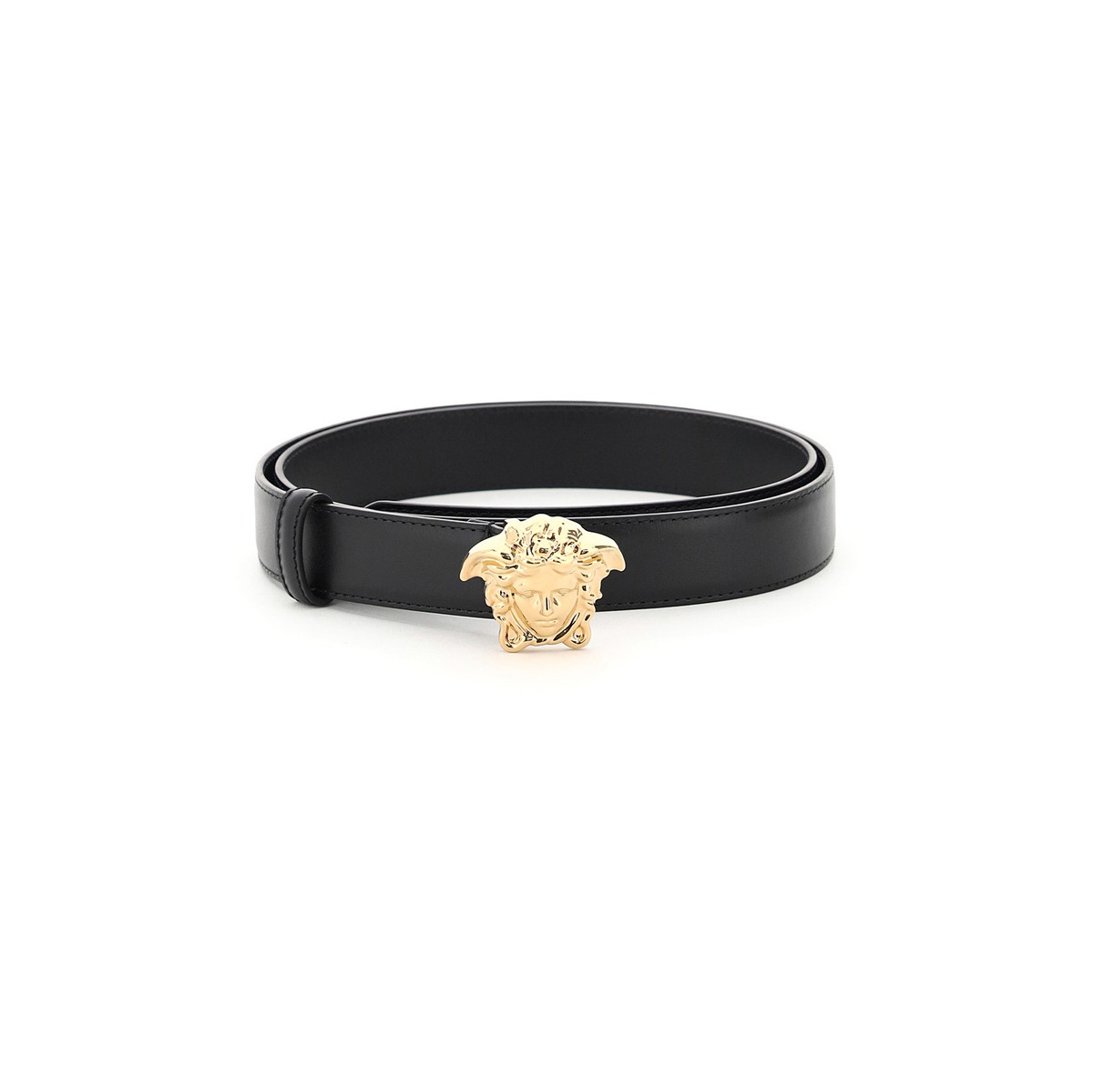 ヴェルサーチ ベルト（レディース） 【土日限定クーポン配布中！】 VERSACE ヴェルサーチ ブラック Nero Versace 'la medusa' leather belt ベルト レディース 春夏2024 DCDD442 DVTFN 【関税・送料無料】【ラッピング無料】 ik