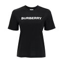 【15,000円以上1,000円OFF!!】 BURBERRY バーバリー ブラック Nero Burberry t-shirt with logo print Tシャツ レディース 春夏2024 8080324 【関税・送料無料】【ラッピング無料】 ik