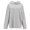 GANNI ガニー グレー Grigio Ganni oversized hoodie ニットウェア レディース 春夏2024 T3753 【関税・送料無料】【ラッピング無料】 ik