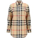 【15,000円以上ご購入で1,000円OFF！】 BURBERRY バーバリー ベージュ Beige Burberry paola check shirt シャツ レディース 春夏2024 8071338 【関税・送料無料】【ラッピング無料】 ik