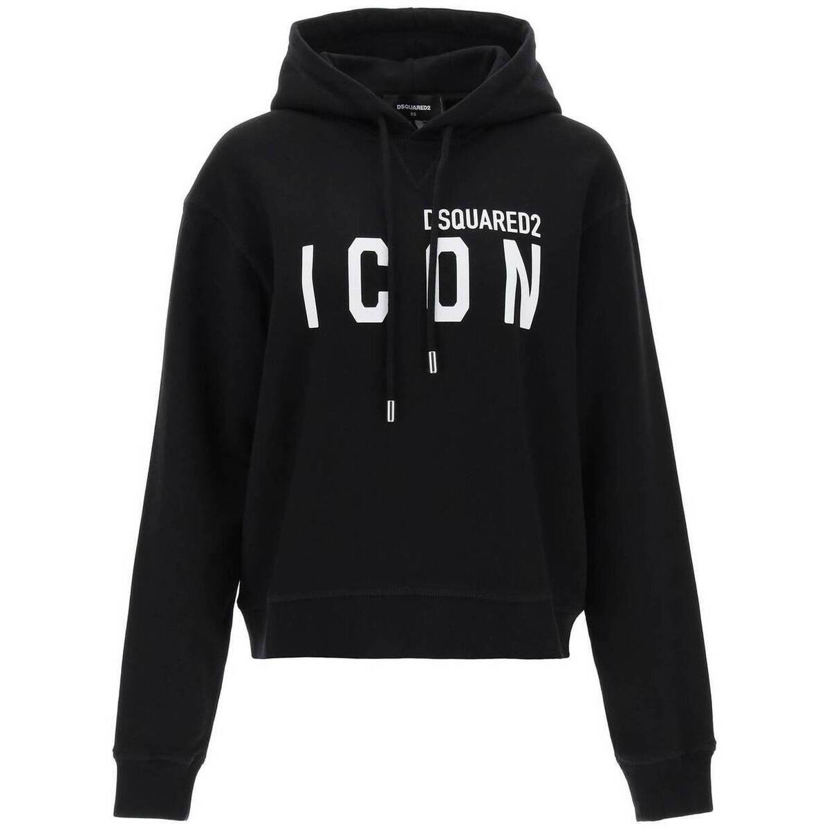 DSQUARED2 ディースクエアード ブラック Nero Dsquared2 icon hoodie ニットウェア レディース 春夏2024 S80GU0002 S25516 【関税・送料無料】【ラッピング無料】 ik