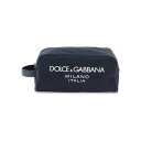 DOLCE&GABBANA ドルチェ&ガッバーナ ブルー Blu Dolce & gabbana rubberized logo beauty case バッグ メンズ 春夏2024 BT0989 AG182 【関税・送料無料】【ラッピング無料】 ik