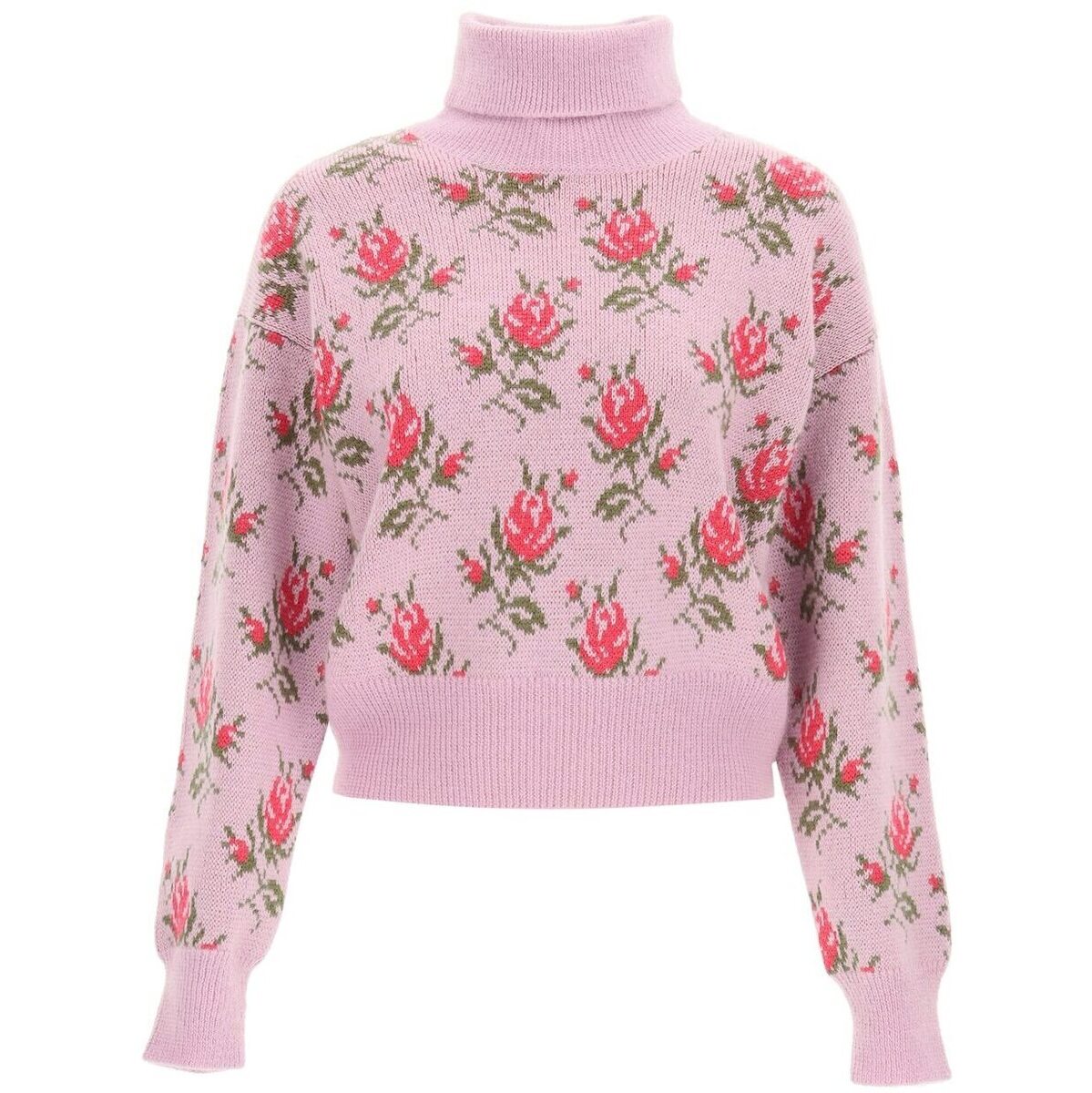 RED VALENTINO レッド ヴァレンティノ Colori misti Red valentino high neck sweater with jacquard flowers トレーナー レディース 秋冬2021 WR3KC09P642 【関税・送料無料】【ラッピング無料】 ik