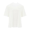 ATTICO アティコ ホワイト Bianco The attico kilie oversized t-shirt with padded shoulders Tシャツ レディース 春夏2024 242WCT173J025 【関税 送料無料】【ラッピング無料】 ik