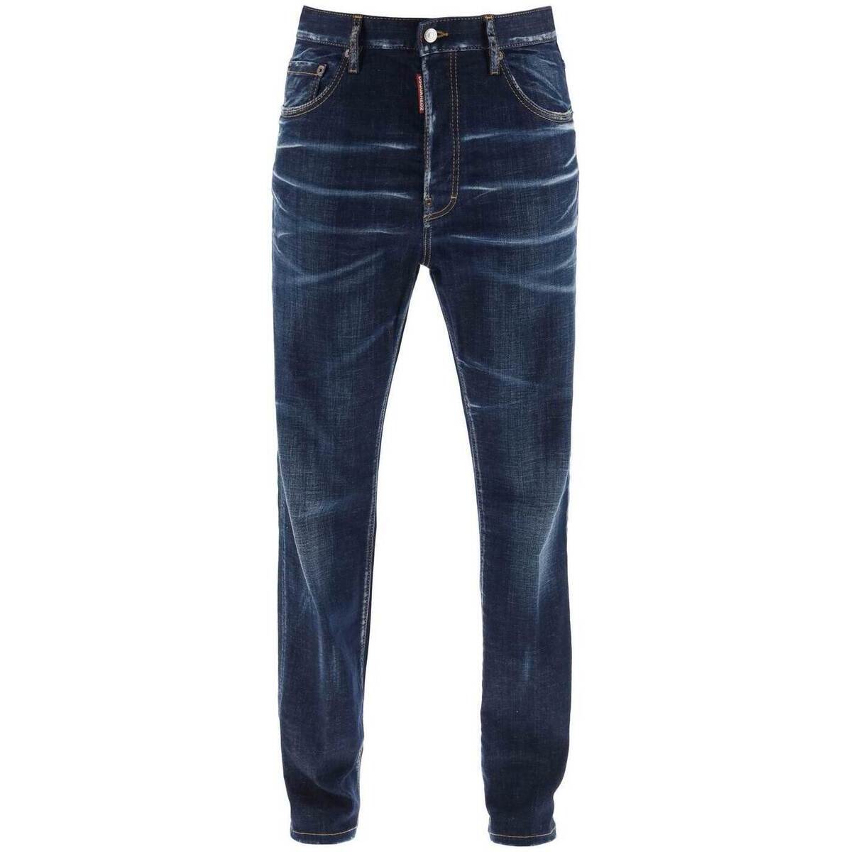 DSQUARED2 ディースクエアード ブルー Blu Dsquared2 642 jeans in dark clean wash デニム メンズ 春夏2024 S74LB1422 S30342 【関税・送料無料】【ラッピング無料】 ik