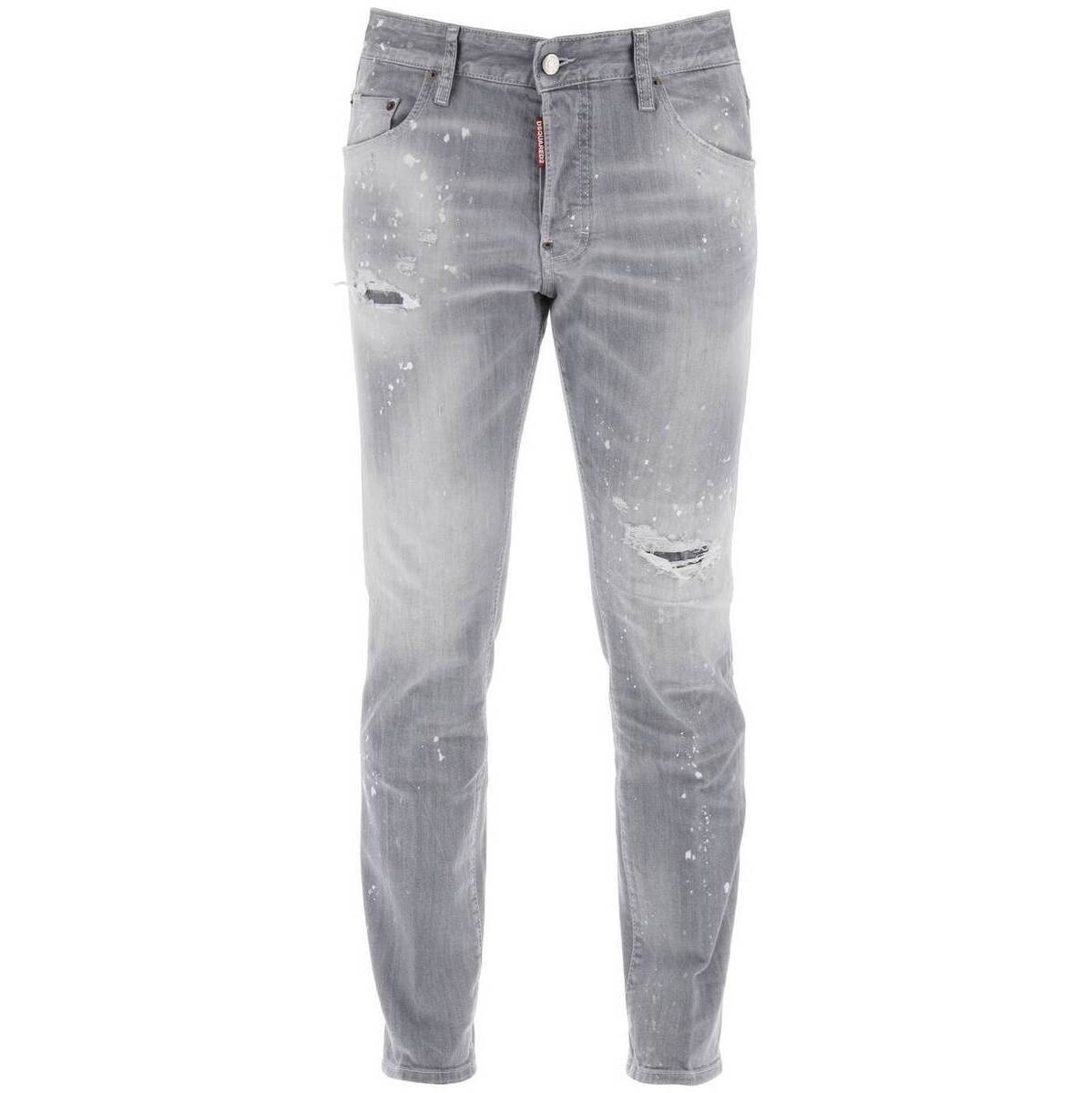 DSQUARED2 ディースクエアード グレー Grigio Dsquared2 skater jeans in grey spotted wash デニム メンズ 春夏2024 S74LB1477 S30260 【関税・送料無料】【ラッピング無料】 ik