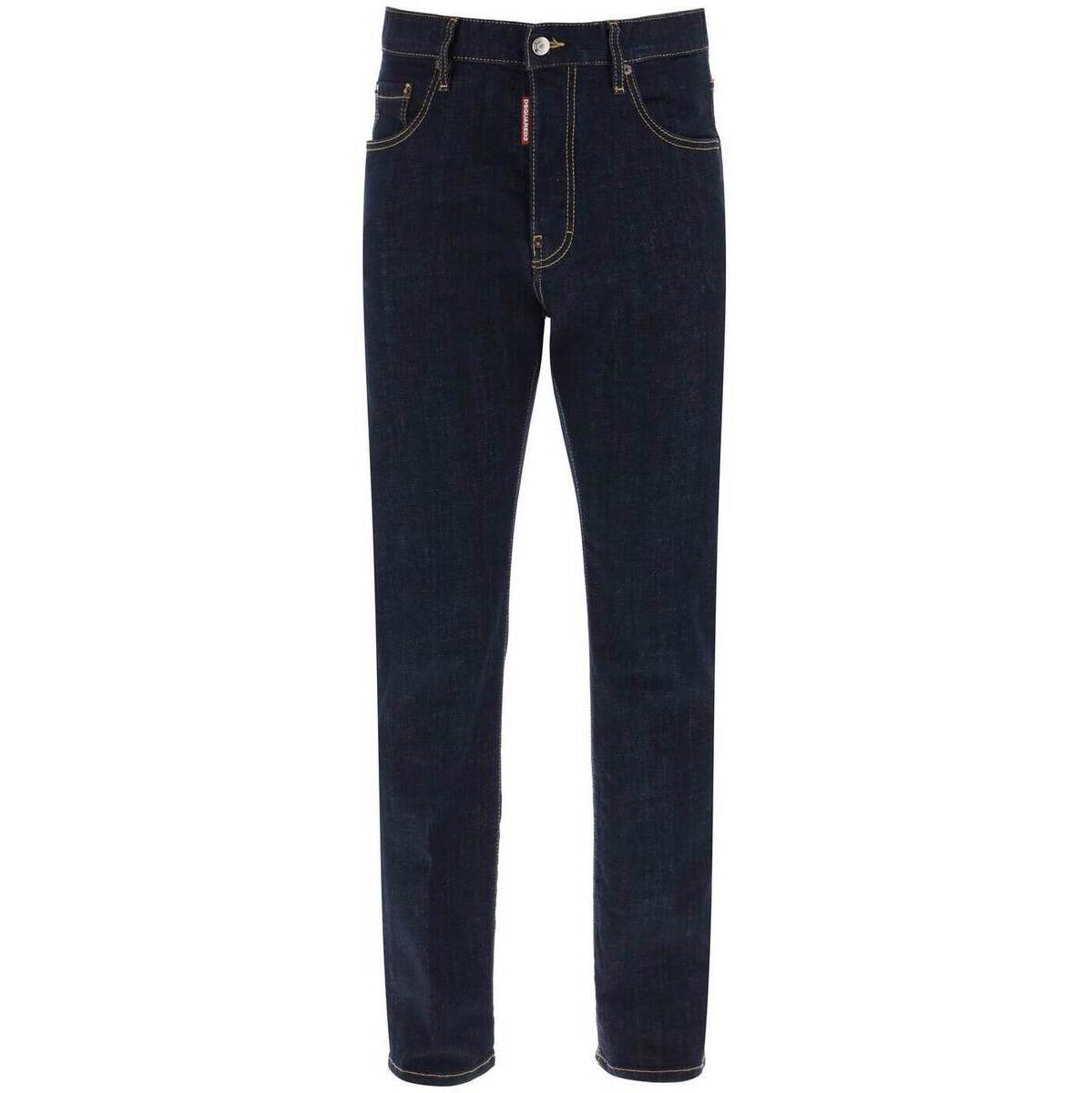 DSQUARED2 ディースクエアード ブルー Blu Dsquared2 642 jeans in dark rinse wash デニム メンズ 春夏2024 S74LB1421 S30664 【関税・送料無料】【ラッピング無料】 ik