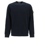  STONE ISLAND ストーン アイランド ブルー Blu Stone island light sweatshirt with logo badge トレーナー メンズ 春夏2024 801566060  ik