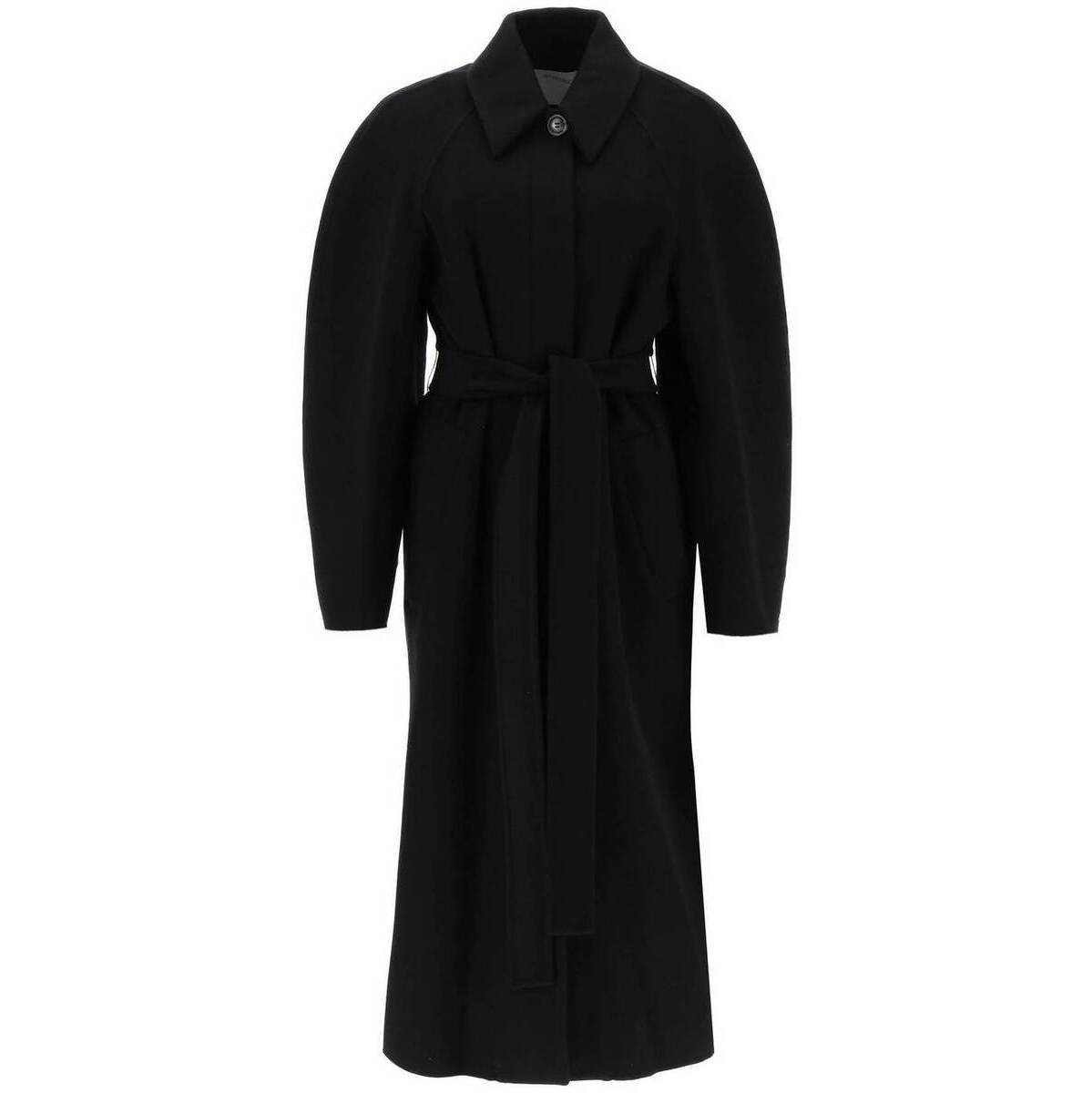 SPORTMAX ݡĥޥå ֥å Nero Sportmax azzorre long coat in wool and cashmere  ǥ ղ2024 AZZORRE ڴǡ̵ۡڥåԥ̵ ik