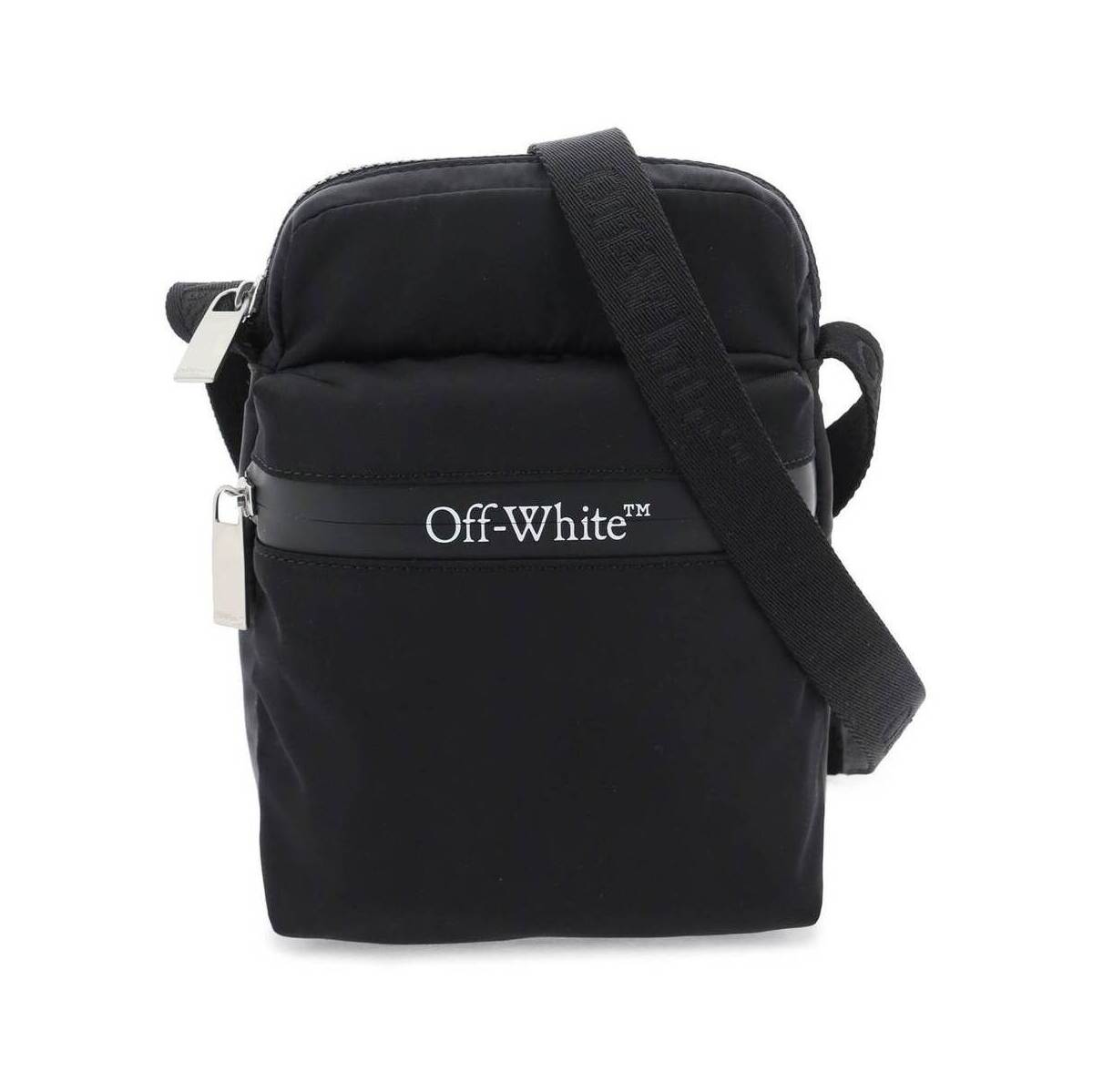 オフホワイト バッグ メンズ 【本日5の付く日ポイント4倍!】 OFF WHITE オフホワイト ブラック Nero Off-white nylon crossbody bag バッグ メンズ 春夏2024 OMNQ082S24FAB001 【関税・送料無料】【ラッピング無料】 ik