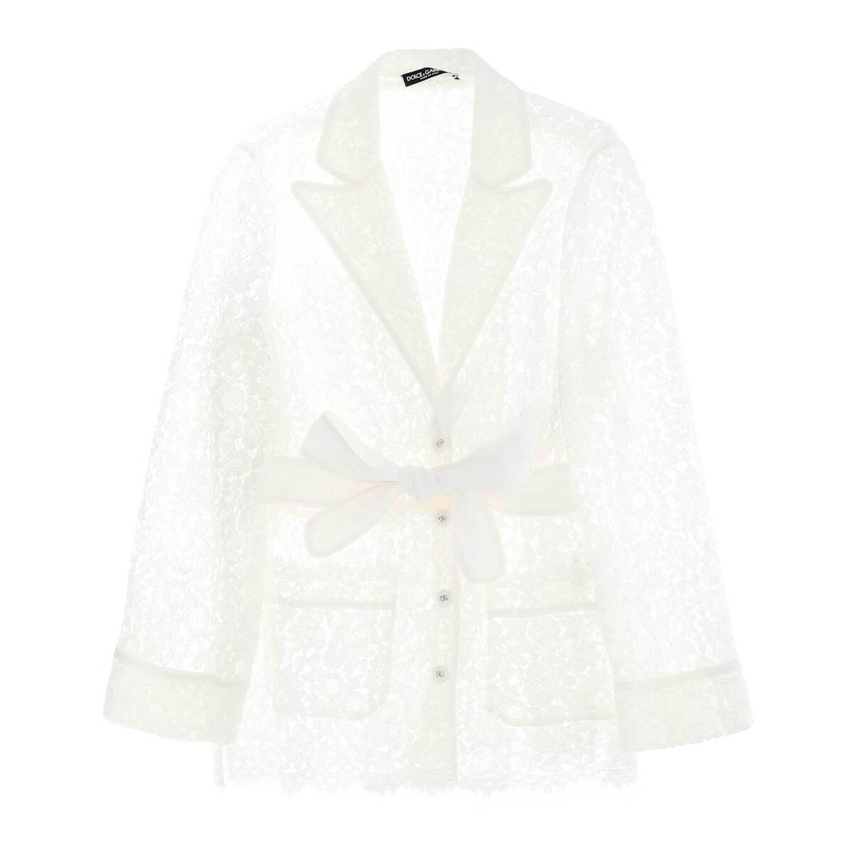 【土日限定クーポン配布中！】 DOLCE&GABBANA ドルチェ&ガッバーナ ホワイト Bianco シャツ レディース 春夏2024 F5R56T FLM55 【関税・送料無料】【ラッピング無料】 ik