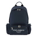 DOLCE&GABBANA ドルチェ&ガッバーナ ブルー Blu Dolce & gabbana nylon backpack with logo バックパック メンズ 春夏2024 BM2197 AG182 【関税・送料無料】【ラッピング無料】 ik