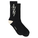 【15,000円以上1,000円OFF!!】 AMIRI アミリ ブラック Nero Amiri stack logo socks ソックス メンズ 春夏2024 PS24MHR001 【関税・送料無料】【ラッピング無料】 ik