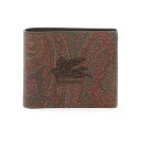 y15,000~ȏ1,000~OFF!!z ETRO Gg uE Marrone Etro paisley bifold wallet with pegaso logo z fB[X t2024 MP2D0001 AA012 y֐ŁEzybsOz ik