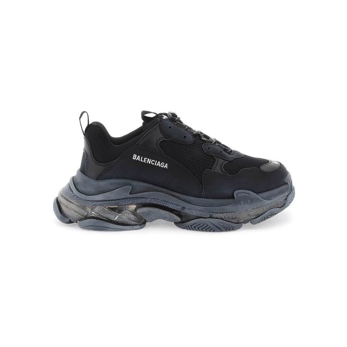 BALENCIAGA バレンシアガ ブラック Nero Balenciaga 'triple s clear sole' sneakers スニーカー メンズ 春夏2024 541624 W2FB1 【関税・送料無料】【ラッピング無料】 ik