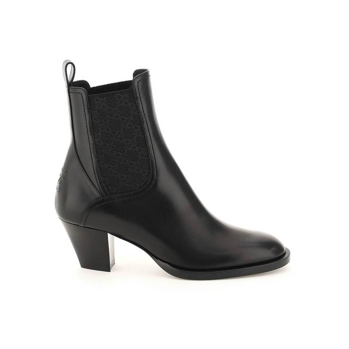 FENDI フェンディ Nero Fendi karligraphy leather ankle boots ブーツ レディース 春夏2022 8T8174 AGE2 【関税・送料無料】【ラッピング無料】 ik