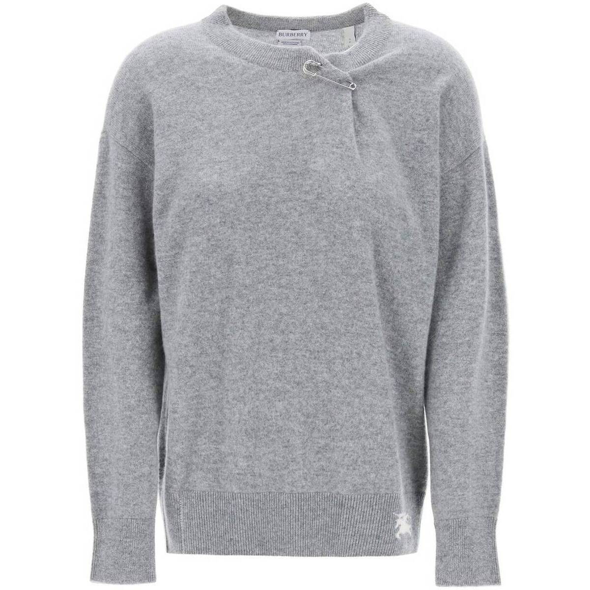 BURBERRY バーバリー グレー Grigio Burberry pullover oversize in cashmere トレーナー レディース ..