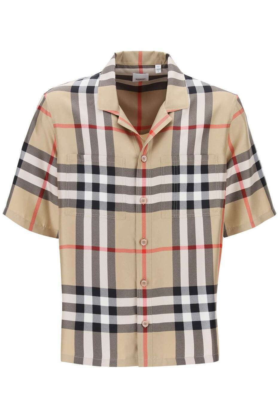 バーバリー BURBERRY バーバリー マルチカラー Colori misti Burberry camicia bowling in seta tartan シャツ メンズ 春夏2024 8050279 【関税・送料無料】【ラッピング無料】 ik