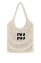 トートバッグ 【15,000円以上1,000円OFF!!】 MIU MIU ミュウ ミュウ ホワイト Bianco Miu miu トートバッグ レディース 春夏2024 5BG231 V MRO 2CQY 【関税・送料無料】【ラッピング無料】 ik