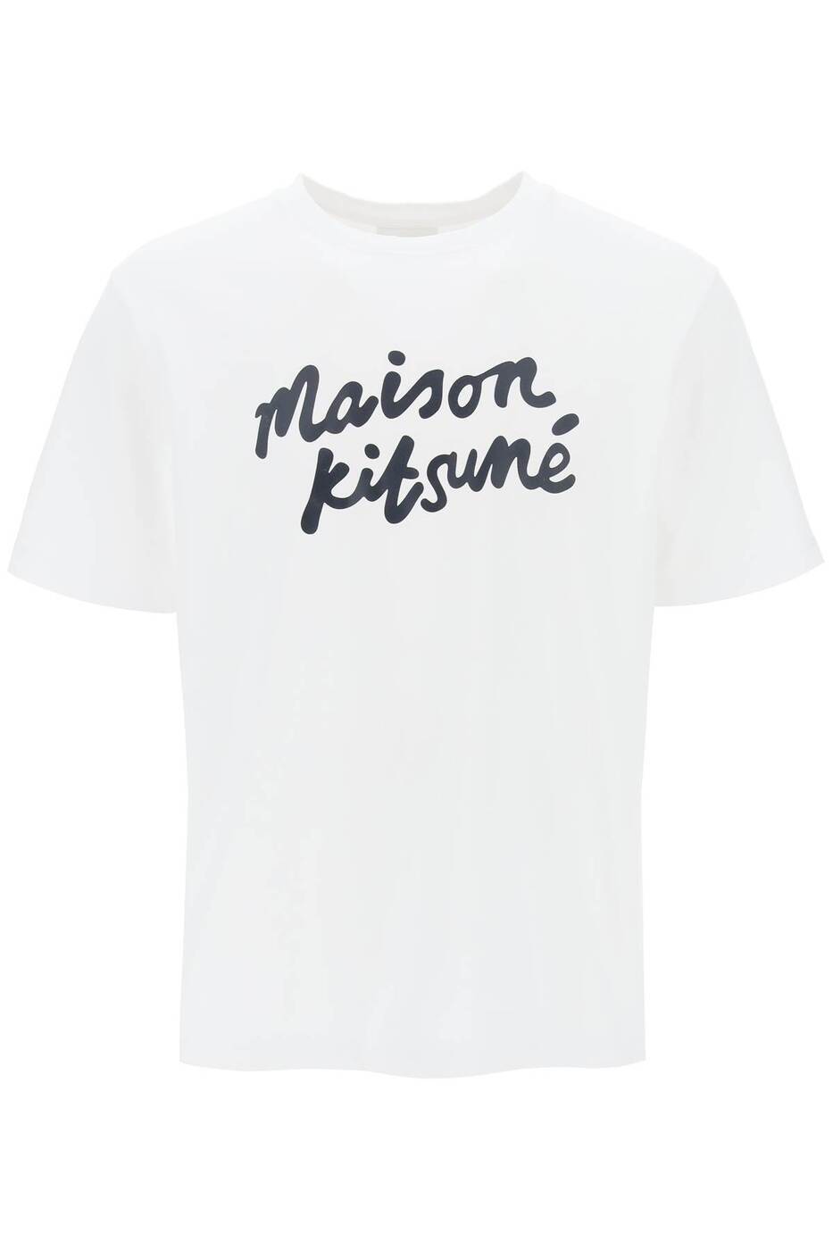 メゾンキツネ Tシャツ メンズ MAISON KITSUNE メゾン キツネ ホワイト Bianco Maison kitsune t-shirt with logo in handwriting Tシャツ メンズ 春夏2024 MM00101KJ0118 【関税・送料無料】【ラッピング無料】 ik