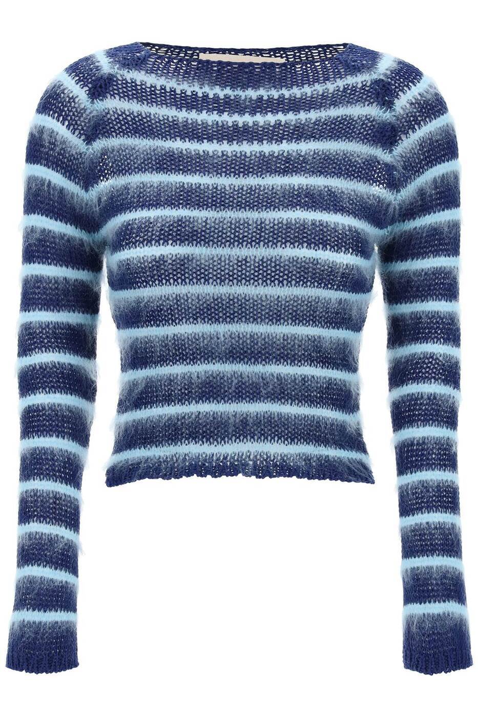 MARNI マルニ マルチカラー Colori misti Marni striped cotton and mohair pullover トレーナー レデ..