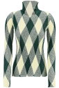 【15,000円以上ご購入で1,000円OFF！】 BURBERRY バーバリー グリーン Verde Burberry high-neck pullover with diamond pattern トレーナー レディース 春夏2024 8081046 【関税・送料無料】【ラッピング無料】 ik