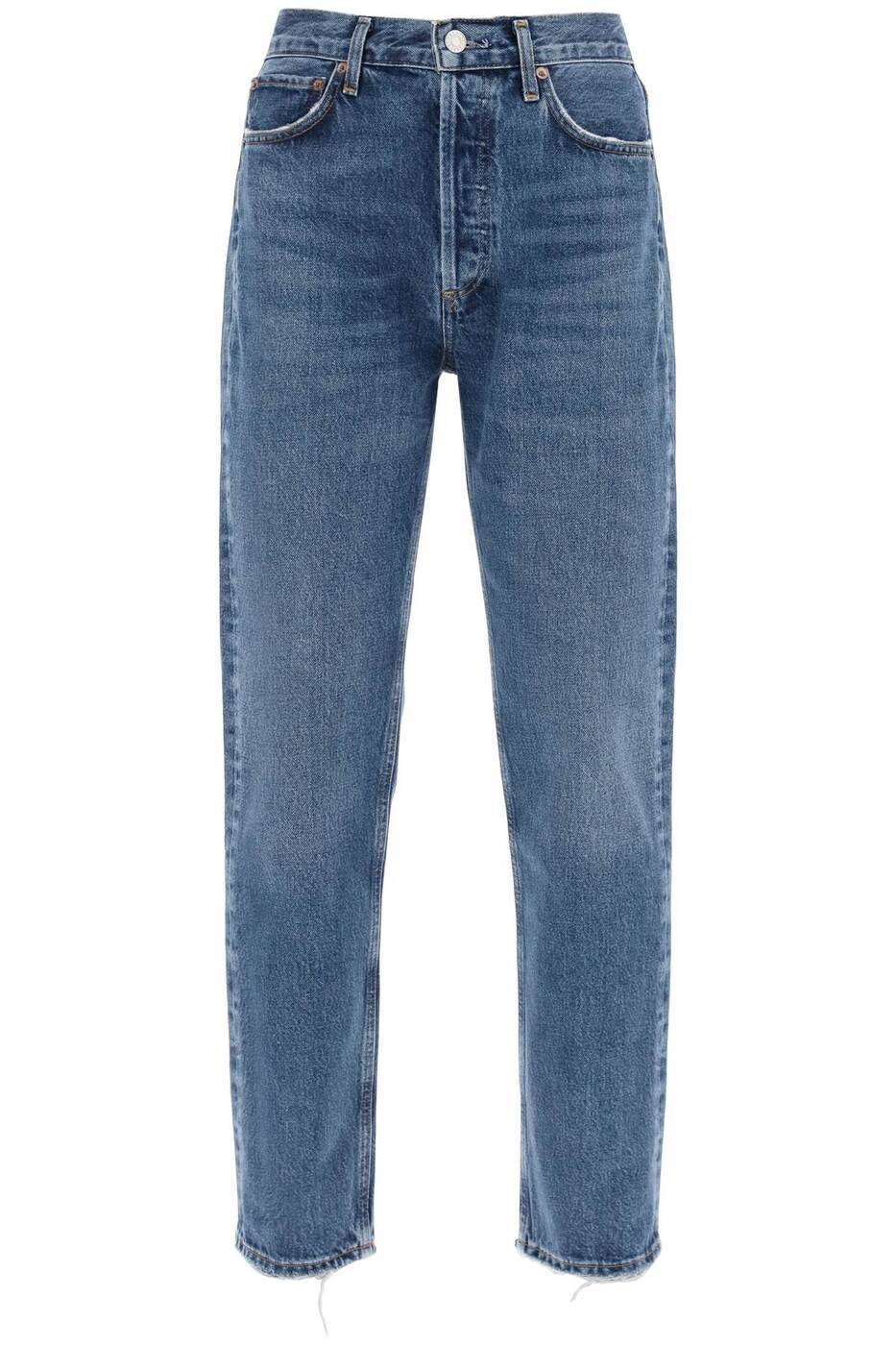 AGOLDE ɥ ֥롼 Blu Agolde straight leg jeans from the 90's with high waist ǥ˥ ǥ ղ2024 A154F 1141 ڴǡ̵ۡڥåԥ̵ ik