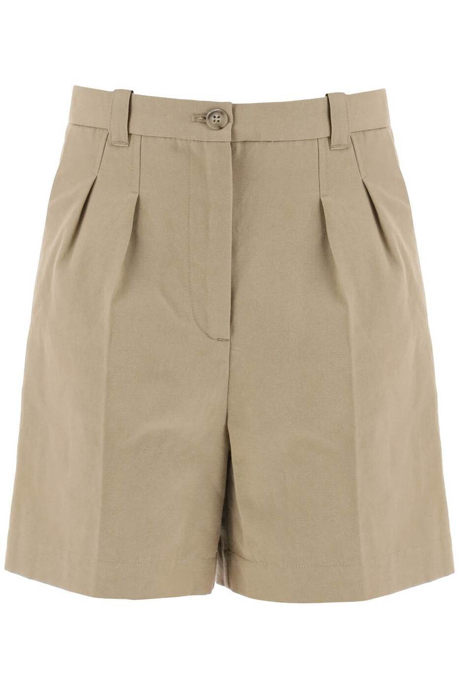 A.P.C  ڡ  ١ Beige A.p.c. cotton and linen nola shorts for 硼 ǥ ղ2024 COGXT F10201 ڴǡ̵ۡڥåԥ̵ ik