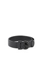 Ｄ＆Ｇ ベルト（メンズ） 【15,000円以上1,000円OFF!!】 DOLCE&GABBANA ドルチェ&ガッバーナ ブラック Nero Dolce & gabbana leather belt with dg logo buckle ベルト メンズ 春夏2024 BC4675 AT489 【関税・送料無料】【ラッピング無料】 ik