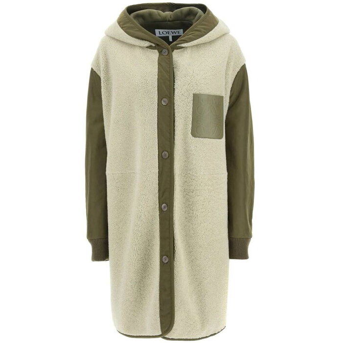 LOEWE ロエベ Colori misti Loewe shearling hooded parka トップス レディース 春夏2022 S359Y18L21 【関税・送料無料】【ラッピング無料】 ik