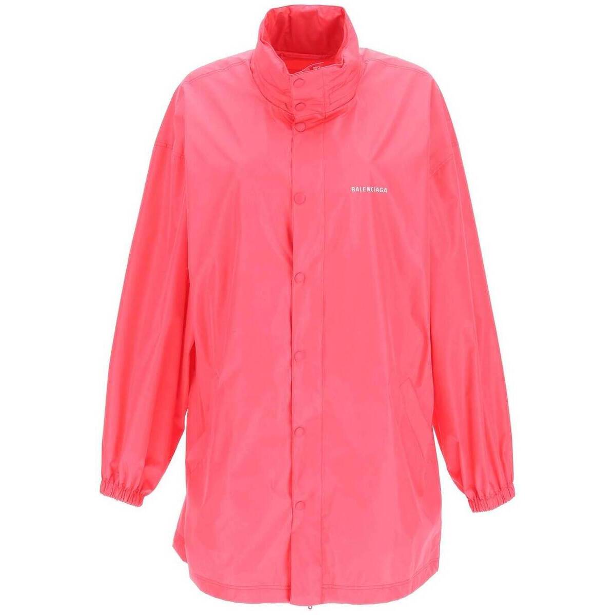 BALENCIAGA バレンシアガ Fuxia Balenciaga technical parka with logo コート レディース 春夏2022 681428 TLO06 【関税・送料無料】【ラッピング無料】 ik