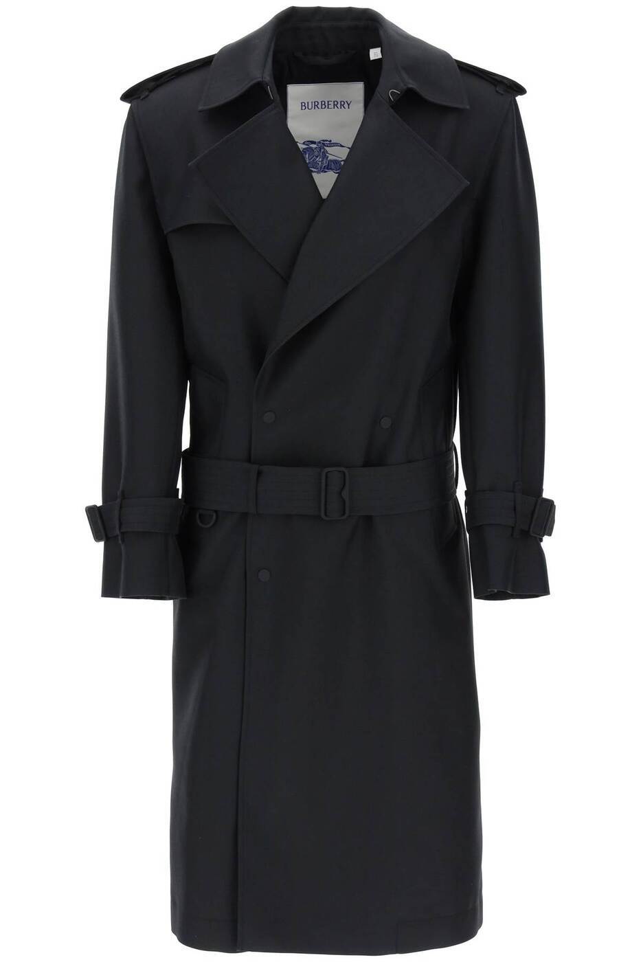 BURBERRY バーバリー ブラック Nero Burberry double-breasted silk twill trench coat コート レディース 春夏2024 8088822 【関税・送料無料】【ラッピング無料】 ik